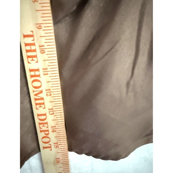 No Boundaries Mocha Satin Cami‎ Top Bow Detail Lace Trim Women's XXL (20) NWT - Picture 8 of 11